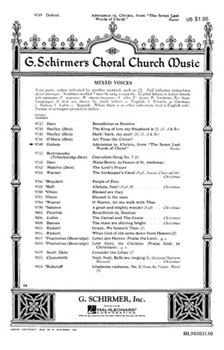 Adoramus Te Christe by Dubois Theodore for SATB