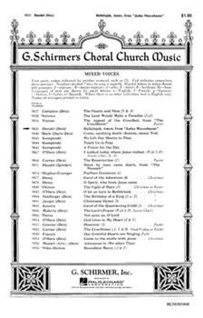 Hallelujah Amen by Handel George Frideric - Deis Carl - for SATB