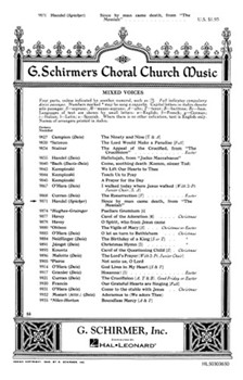 Since By Man Came Death (From Messiah) by Handel George Frideric for SATB