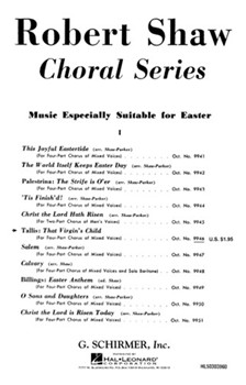 That Virgin's Child by Tallis Thomas for SATB