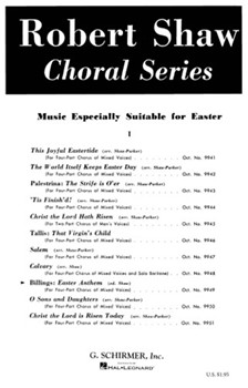 Easter Anthem by Billings William - Shaw Robert - for SATB