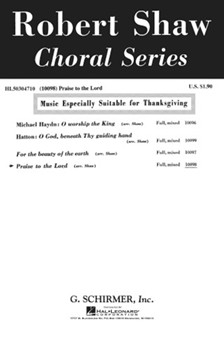 Praise to the Lord by Gesangbuch Stralsund - Robert Shaw - for SATB