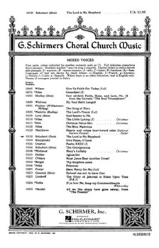 Lord Is My Shepherd by Schubert Franz - Deis - for SATB