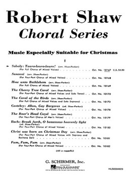 Touro Louro Louro A Cappella by Saboly N - Robert Shaw - for SATB