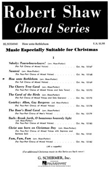 How Unto Bethlehem by Traditional Italian - Parker and Shaw - for SATB