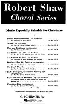 Break Forth O Beauteous Heavenly Light by Bach Johann Sebastian - Parker and Shaw - for SATB