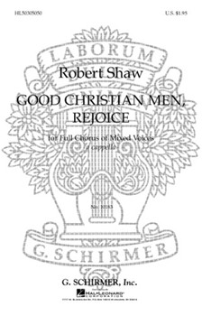 Good Christian Men Rejoice by Traditional German - Parker and Shaw - for SATB