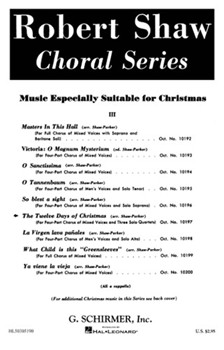 12 Days Of Christmas by Traditional English - Parker and Shaw - for SATB