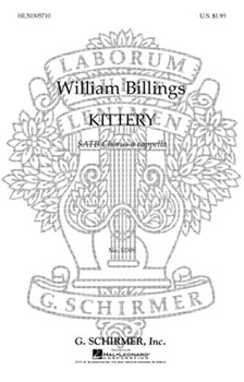 Kittery by Billings William - Lowens - for SATB