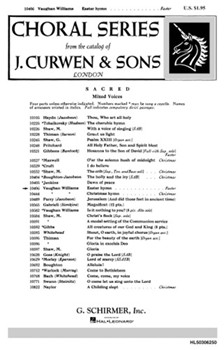 Easter Hymn (from Three Choral Hymns) by Vaughan Williams Ralph for SATB