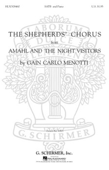 Shepherd's Chorus Amahl & The Night Vis by Menotti Gian Carlo for SATB