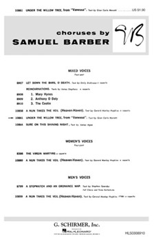 Under The Willow Tree by Barber Samuel for SATB