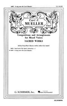 O Sing unto the Lord by Hassler Hans Leo - Muller C F - for SATB
