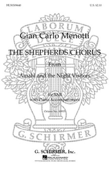 Shepherd's Chorus from Amahl and the Night Visitors by Menotti Gian Carlo for SAB