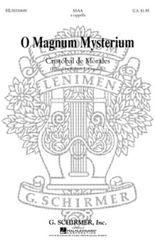 O Magnum Mysterium by Morales C - Goodale R - for SSAA