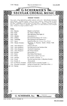 Sing We And Chant It by Morley Thomas for SATB a cappella