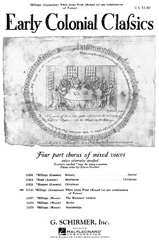 When Jesus Wept by Billings William - Gustafson Don - for SATB
