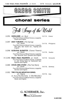 Riqui Riqui Riquirran Venezuelan Folk Song String Bass Guitarone A Cappella by Venezuelan Folk Song - G Smith - for SATB