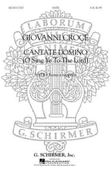 Cantate Domino by Croce Giovanni - Klein Maynard - for SATB