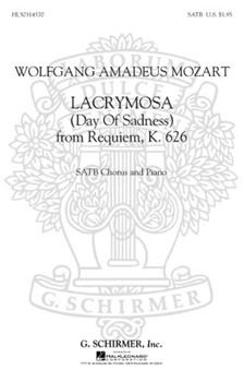 Lacrymosa by Mozart Wolfgang Amadeus for SATB