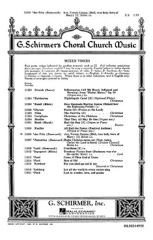 Ave Verum Corpus (Hail True Body Born of Mary) by des Prez Josquin - Damrosch Frank - for SA a cappella