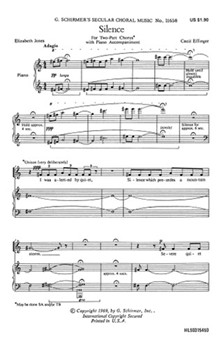 Silence Piano by Effinger Cecil for SA