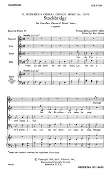 Stockbridge by Billings William - Moore Ray - for SATB