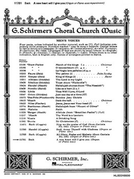 New Heart Will I Give by Beck John Ness for TTBB