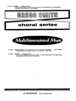 Babel by Smith Gregg for SATB