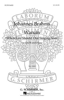 Warum by Brahms Johannes - Klein Maynard - for SATB