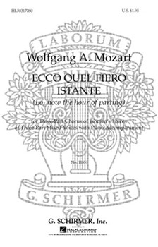 Ecco Quel Fiero Istante by Mozart Wolfgang Amadeus - Klein Maynard - for SAB