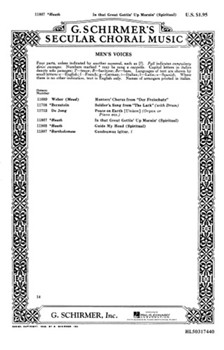 In That Great Gettin' Up Mornin' by Spirituals - F Heath - for TTBB a cappella