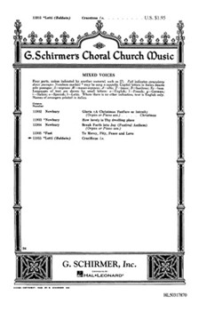 Crucifixus by Lotti Antonio - Baldwin - for SATB