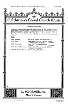 Sanctus by De Victoria Tomas L - Harris Jerry - for SSA