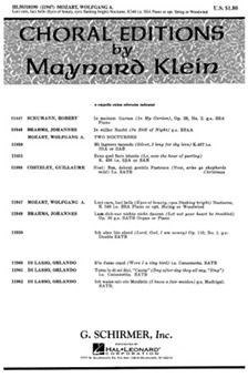 Luci Care Luci Belle by Mozart Wolfgang Amadeus - Klein - for SAB