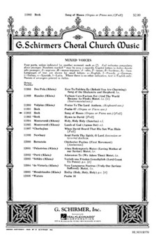 Song Of Moses by Beck John Ness for SSAATTBB