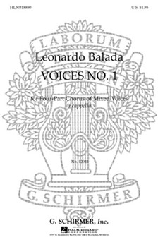 Voices No 1 - A Cappella by Balada Leonardo for SATB