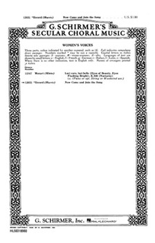 Now Come And Join The Song by Eccard Johannes - Harris J W - for SSA a cappella