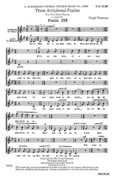3 Anthiphonal Psalms by Thomson Virgil for 2-Part