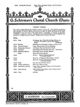 Come Thou Almighty King by De Giardini Felice - Boyd Jack - for SATB