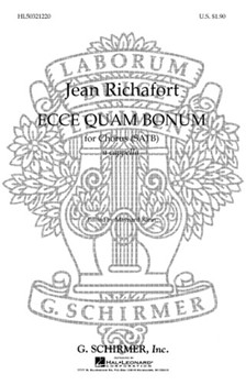 Ecce Quam Bonum by Richafort J - Klein Maynard - for SATB