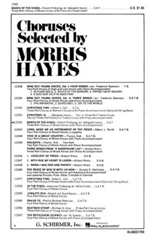 March Of The Kings SATB/Pno French Folksong by Traditional French - Vance Margaret - for SATB