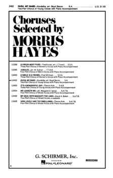 Hush My Babe by Kovdelka J - Bacon Boyd - for SA