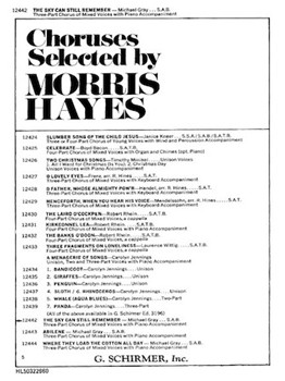 Sky Can Still Remember The by Gray Michael for SAB