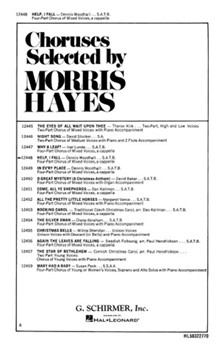 Help I Fall by Morley Thomas - Woodhall - for SATB