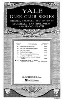 In That Great Gettin' Up Morning by Spirituals - F Heath - for SATB