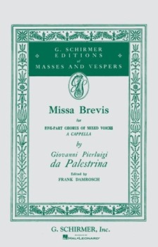 Missa Brevis In F by Palestrina Giovanni Pierluigi da - Damrosch Frank - for SATB