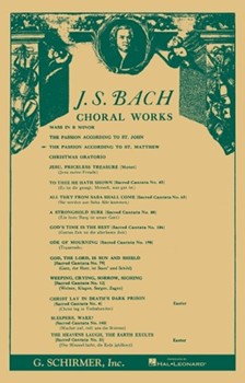 St Matthew Passion by Bach Johann Sebastian - H Nicholl - for SATB