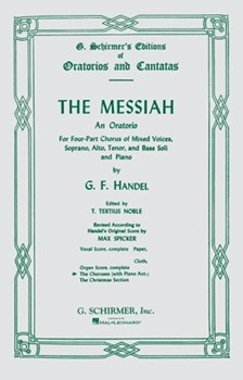 Messiah by Handel George Frideric - T Noble - for SATB (Chorus Pts Only)