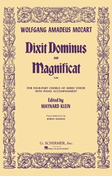 Dixit Dominus & Magnificat by Mozart Wolfgang Amadeus - Klein Maynard - for SATB